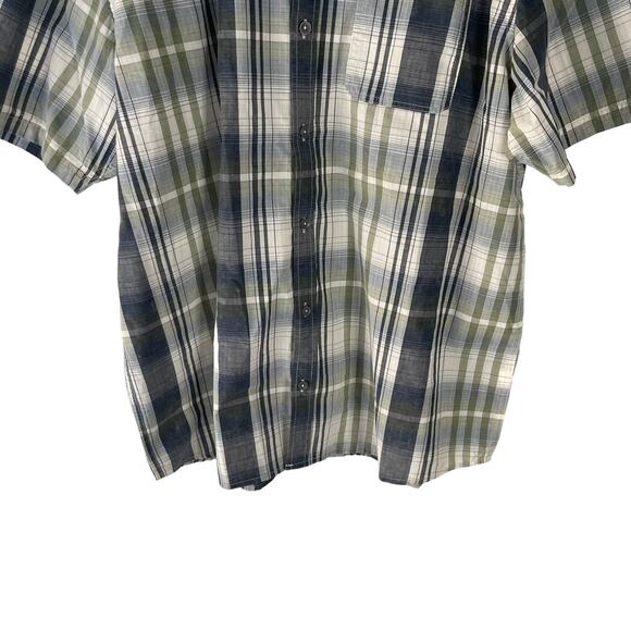 Red Head Company Co Men's Size 2XL Plaid Green Short‎ Sleeve Outdoor Button Up - Picture 3 of 6